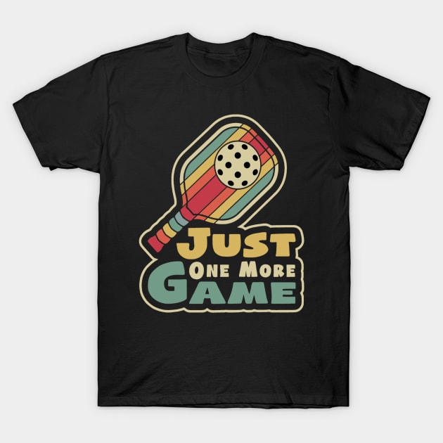 Pickleball Just One More Game T-Shirt by rhazi mode plagget